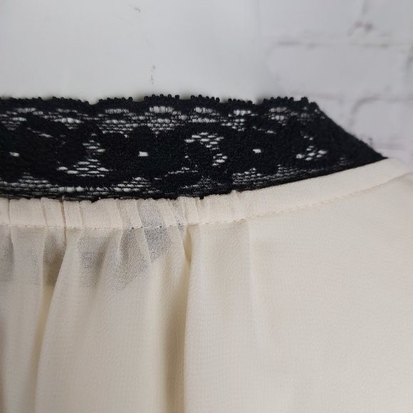 SANDWICH Chiffon Ivory Blouse - Picture 5 of 12